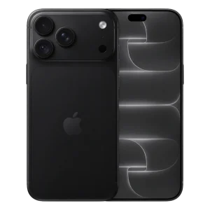 Novi mobiteli 11 Apple iPhone 18 Pro Max u boji Black, prikaz sprijeda i straga.