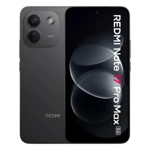 Novi mobiteli 5 Redmi Note 17 Pro Max 5G u boji Black, prikaz sprijeda i straga.
